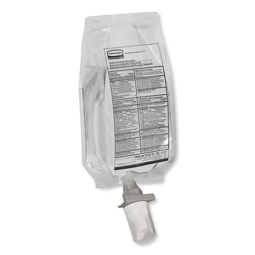 Rubbermaid AutoFoam Refill With Alcohol Foam Hand Sanitizer, Clear, 1,000 mL, Fragrance-Free, 4/Carton