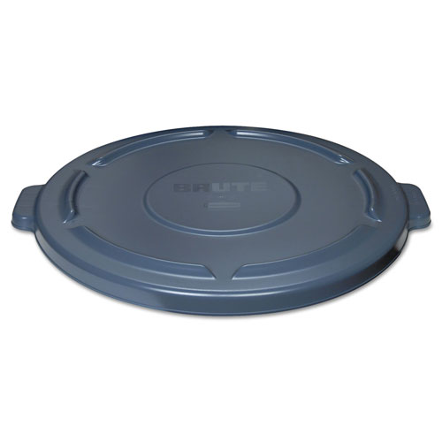 Rubbermaid Vented Round BRUTE Lid, 24.5 dia x 1.5h, Gray