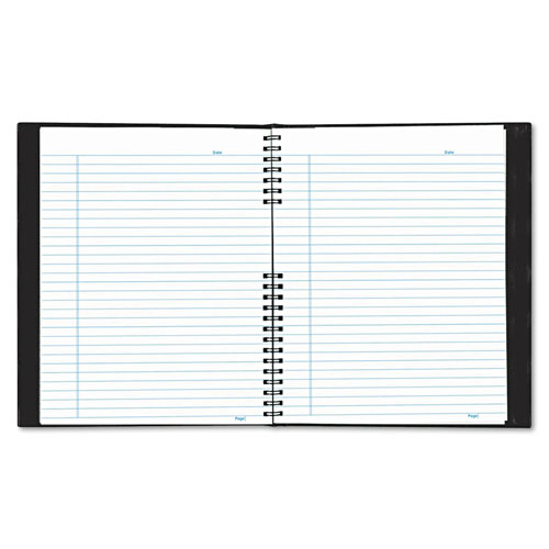 Blueline EcoLogix NotePro Executive Notebook, Medium/College Rule, Black, 11 x 8.5, 100 Sheets