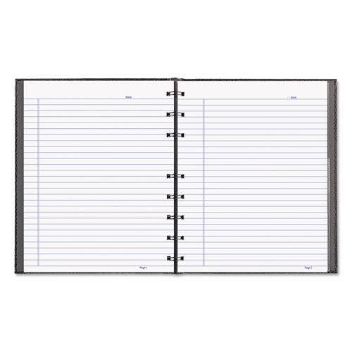 Blueline NotePro Notebook, 1-Subject, Narrow Rule, Black Cover, (75) 9.25 x 7.25 Sheets