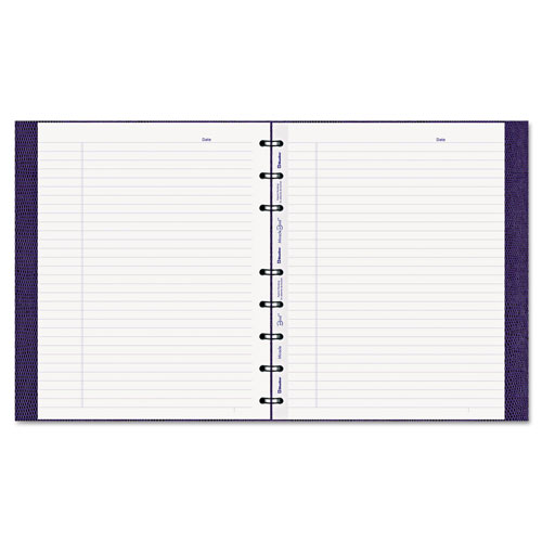 Blueline MiracleBind Notebook, 1 Subject, Medium/College Rule, Purple Cover, 9.25 x 7.25, 75 Sheets