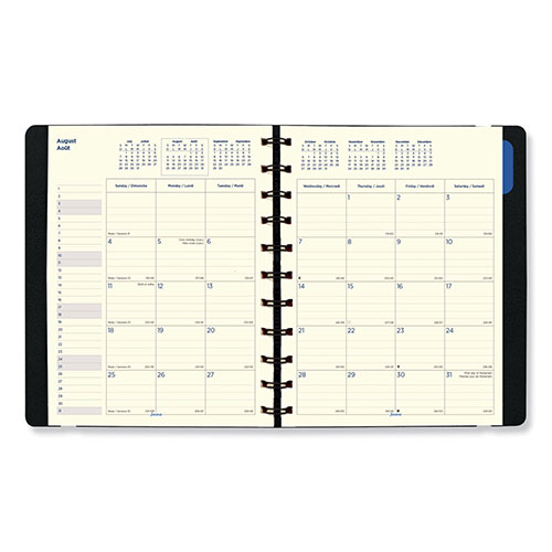 Filofax Soft Touch 17-Month Planner, 10.88 x 8.5, Black Cover, 17-Month (Aug to Dec): 2023 to 2024