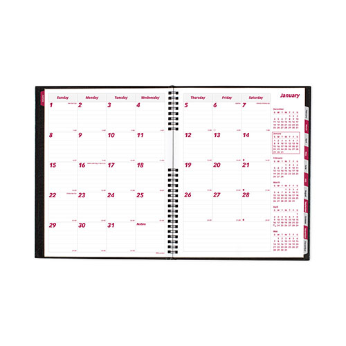Brownline CoilPro 14-Month Ruled Monthly Planner, 11 x 8.5, Black Cover, 14-Month (Dec to Jan): 2023 to 2025