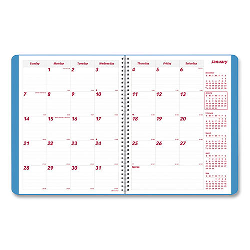 Brownline Mountains 14-Month Planner, Mountains Photography, 11 x 8.5, Blue/Green Cover, 14-Month (Dec to Jan): 2023 to 2025