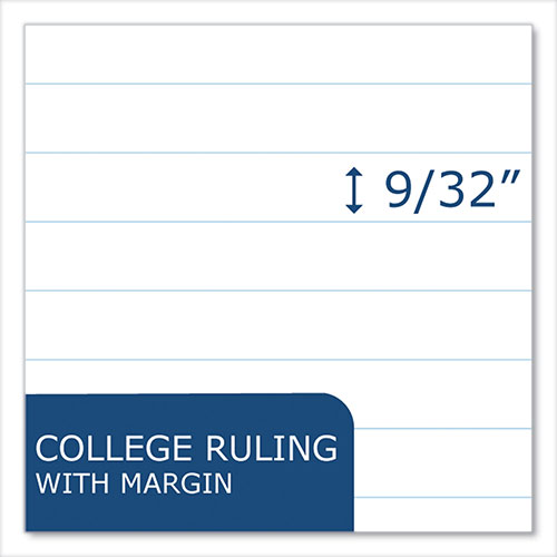 Roaring Spring Paper Loose Leaf Paper, 8.5 x 11, 3-Hole Punched, College Rule, White, 150 Sheets/Pack, 24 Packs/Carton