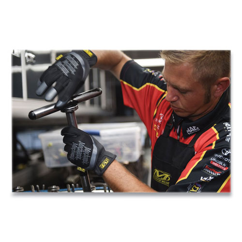 Mechanix Wear FastFit Work Gloves, Black/Gray, Large