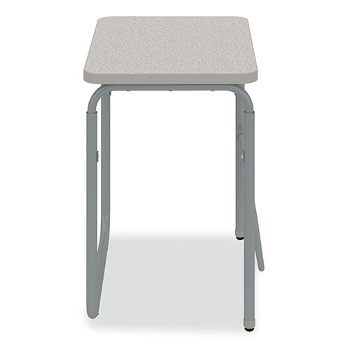 Safco AlphaBetter 2.0 Height-Adjustable Student Desk with Pendulum Bar, 27.75