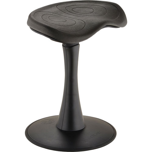 Safco Stool, Active Seating, 300 lb. Cap, 18"H, Black