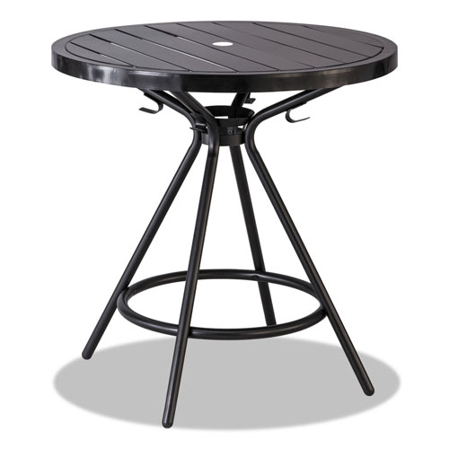 Safco CoGo Tables, Steel, Round, 30" Diameter x 29 1/2" High, Black