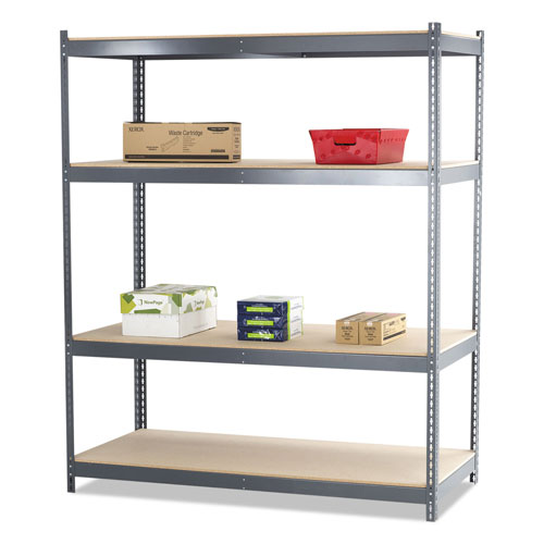 Safco Steel Pack Archival Shelving, 69w x 33d x 84h, Gray