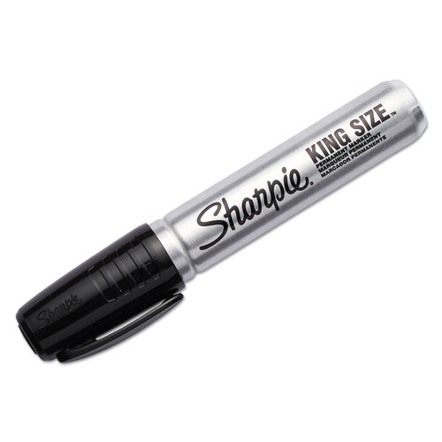 Sharpie® King Size Permanent Markers, Black, 4/Pack