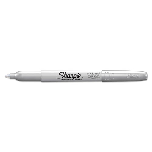Sharpie® Metallic Fine Point Permanent Markers, Bullet Tip, Gold-Silver-Bronze, 6/Pack