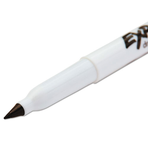 Expo® Low-Odor Dry-Erase Marker, Extra-Fine Needle Tip, Black, Dozen