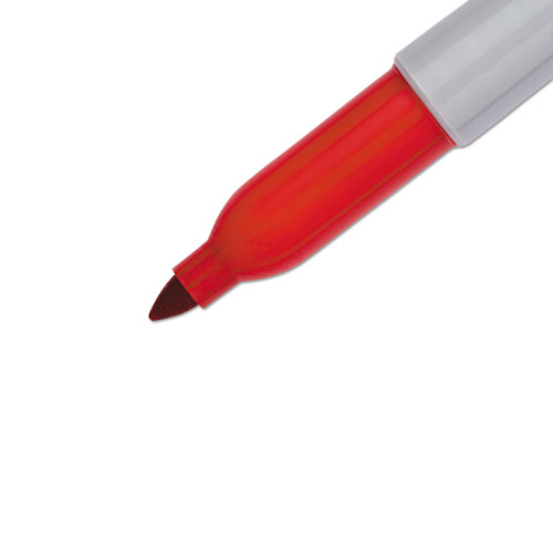 Sharpie® Fine Tip Permanent Marker, Red, 36/Pack