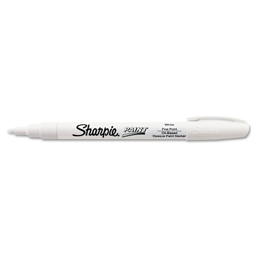 Sharpie® Permanent Paint Marker, Fine Bullet Tip, White
