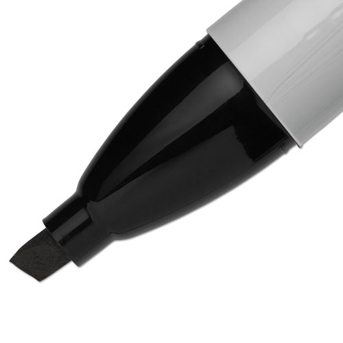 Sanford Chisel Tip Permanent Marker, Medium, Black, Dozen