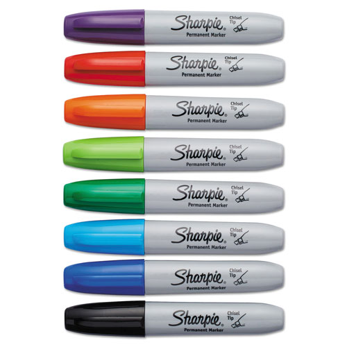 Sharpie® Permanent Markers, Chisel Tip, Assorted
