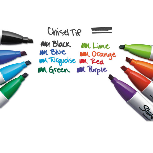 Sharpie® Permanent Markers, Chisel Tip, Assorted