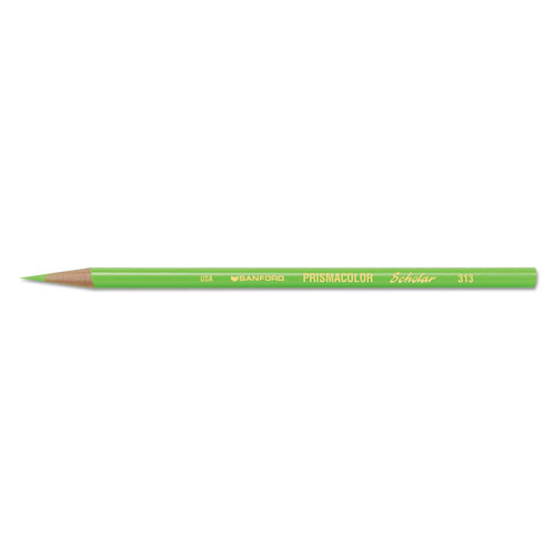 Prismacolor Scholar Colored Pencil Set, 3 mm, 2B (#2), Assorted Lead/Barrel Colors, Dozen