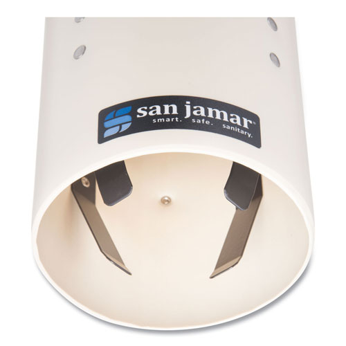 San Jamar Foam Cup Dispenser w/Removable Cap, Pull-Type, Sand