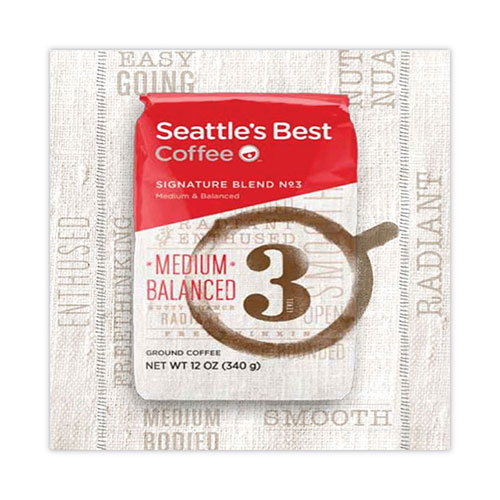 Seattle's Best® Port Side Blend Whole Bean Coffee, Medium Roast, 12 oz Bag, 6/Carton