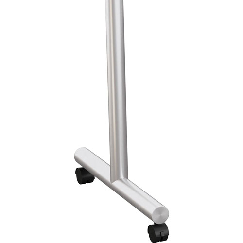 Special-T Stationary Legs, w/ Casters, 22"Wx2"Lx27-3/4"H, Silver