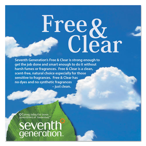 Seventh Generation Free & Clear Baby Wipes, Unscented, White, 64 Wipe Pack