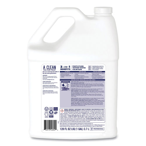 Seventh Generation Professional Non Chlorine Bleach, Free and Clear, 1 gal Bottle, 2/Carton