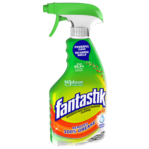 Fantastik Disinfectant Multi-Purpose Cleaner Fresh Scent, 32 oz Spray Bottle, 8/Carton