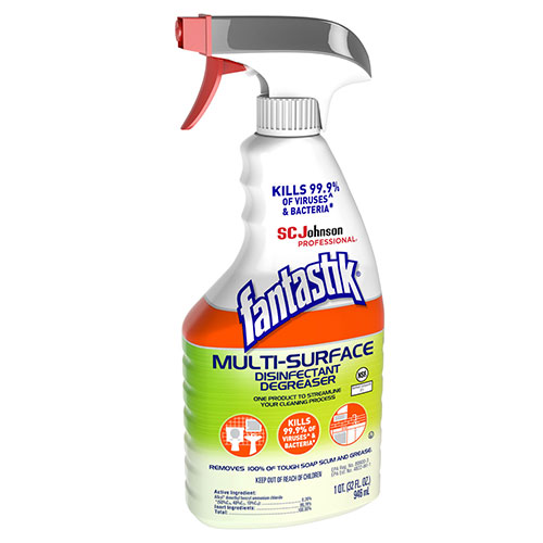 Fantastik Multi-Surface Disinfectant Degreaser, Herbal, 32 oz Spray Bottle