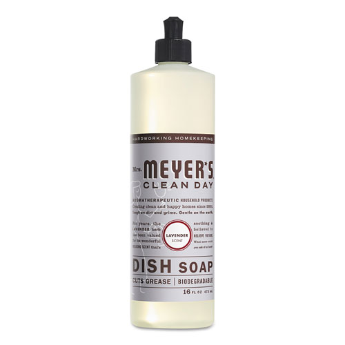 Mrs. Meyer's® Dish Soap, Lavender Scent, 16 oz Bottle, 6/Carton
