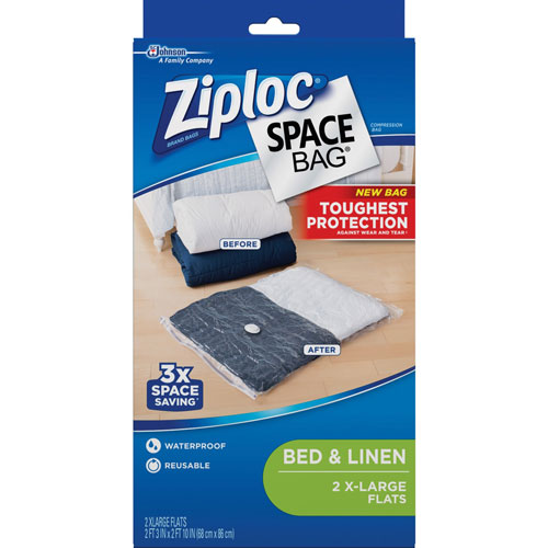 Ziploc® Space Bags, XL Flat, 2/PK