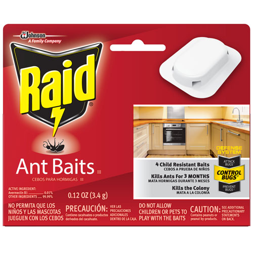 Raid Ant Baits Insecticide, 4/PK