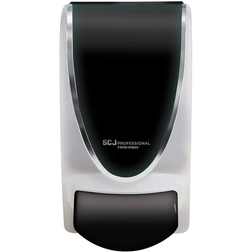 Iconex Manual Soap Dispenser, Manual, 1.06 quart Capacity, Durable, Antimicrobial, Anti-bacterial, Black, 1Each