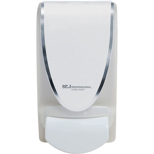 Iconex Manual Soap Dispenser, Manual, 1.06 quart Capacity, Durable, Antimicrobial, Anti-bacterial, White, 1Each
