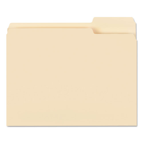 Smead Manila File Folders, 1/3-Cut Tabs, Right Position, Letter Size, 100/Box