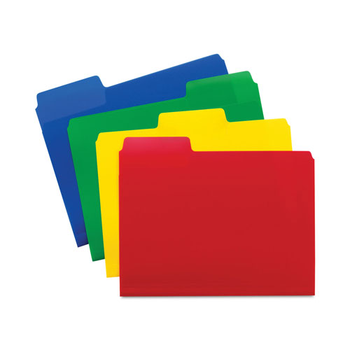 Smead SuperTab Top Tab File Folders, 1/3-Cut Tabs: Assorted, Letter Size, 0.75