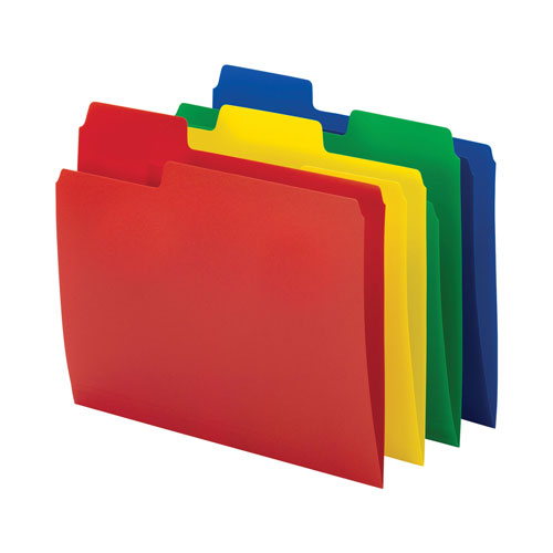 Smead SuperTab Top Tab File Folders, 1/3-Cut Tabs: Assorted, Letter Size, 0.75