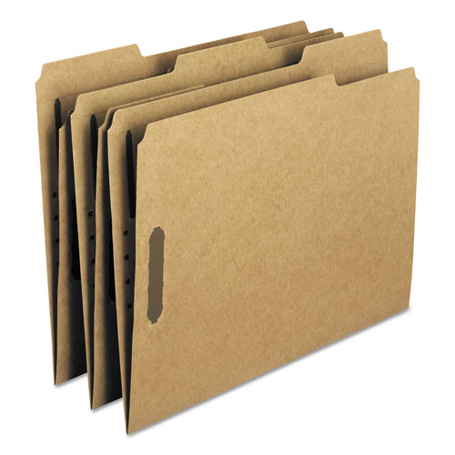 Smead Top Tab 2-Fastener Folders, 1/3-Cut Tabs, Letter Size, 11 pt. Kraft, 50/Box