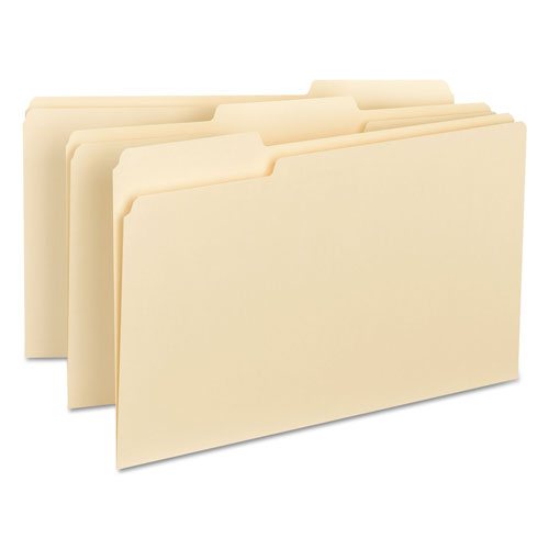 Smead Interior File Folders, 1/3-Cut Tabs, Legal Size, Manila, 100/Box