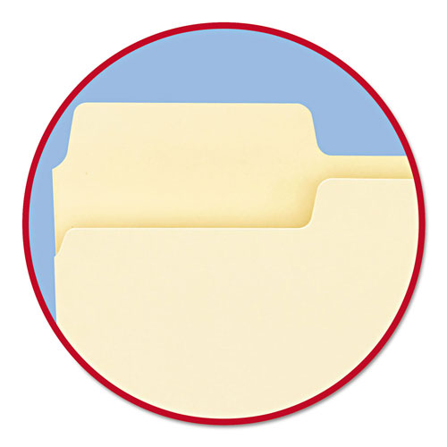 Smead SuperTab Top Tab File Folders, 1/3-Cut Tabs, Legal Size, 11 pt. Manila, 100/Box
