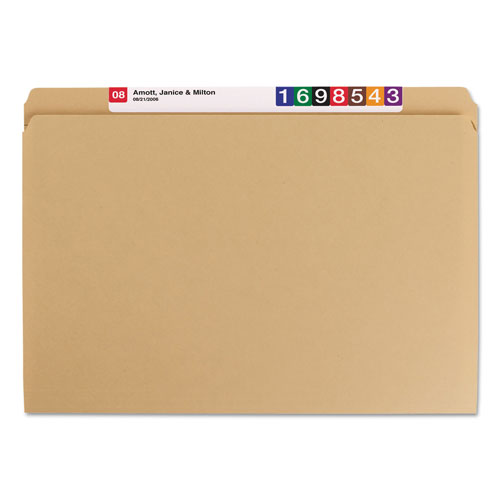 Smead Heavyweight Kraft File Folders, Straight Tab, Legal Size, 11 pt. Kraft, 100/Box