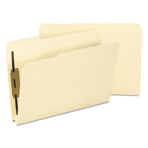Smead Top Tab Manila Expansion 2-Fastener Folders, 1/3-Cut Tabs, Legal Size, 50/Box