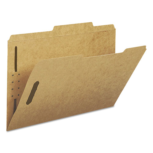 Smead Top Tab 2-Fastener Folders, 2/5-Cut Tabs, Right of Center, Legal Size, 17 pt. Kraft, 50/Box