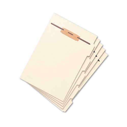 Smead Stackable Folder Dividers w/ Fasteners, 1/5-Cut Top Tab, Letter Size, Manila, 50/Pack