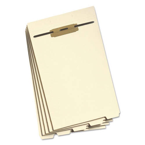Smead Stackable Folder Dividers w/ Fasteners, 1/5-Cut End Tab, Legal Size, Manila, 50/Pack