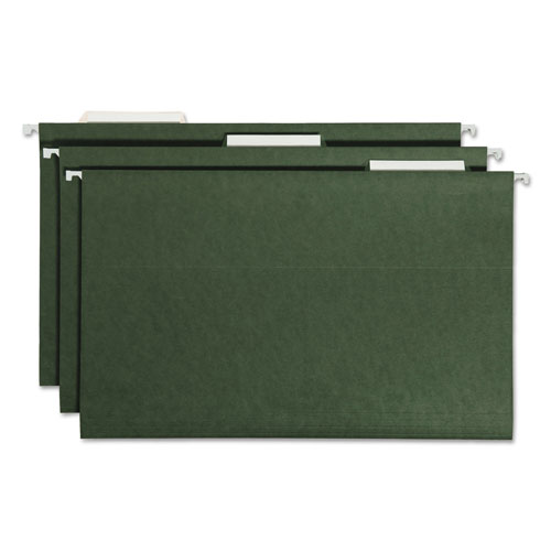 Smead Hanging Folders, Legal Size, 1/3-Cut Tab, Standard Green, 25/Box