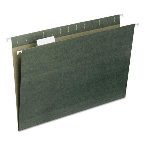 Smead Hanging Folders, Legal Size, 1/5-Cut Tab, Standard Green, 25/Box