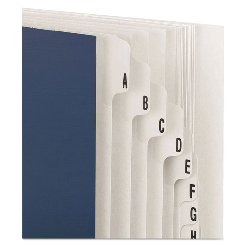 Smead Expandable Indexed Sorter, A-Z, Letter Size, Navy Blue