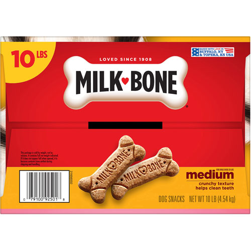 Folgers Milk-Bone Original Dog Treats - For Dog - Bone - Milk Flavor